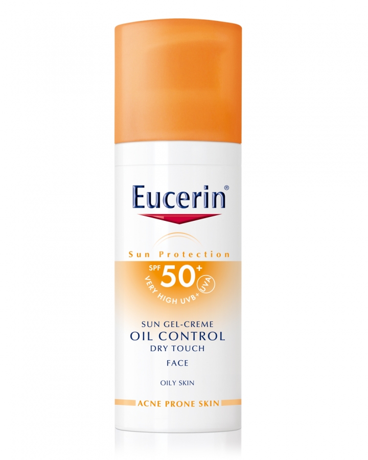 ژل كرم ضد آفتاب مناسب پوست چرب و مستعد اکنه SPF50 اوسرین _eucerin